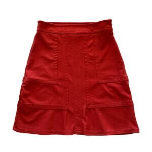 Mossimo Orange Midi Skirt Size 4